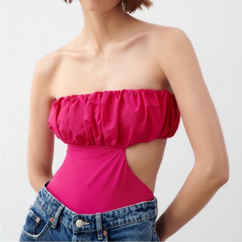 NWT Zara Ruffled Swimsuit - Picture 7 of 9